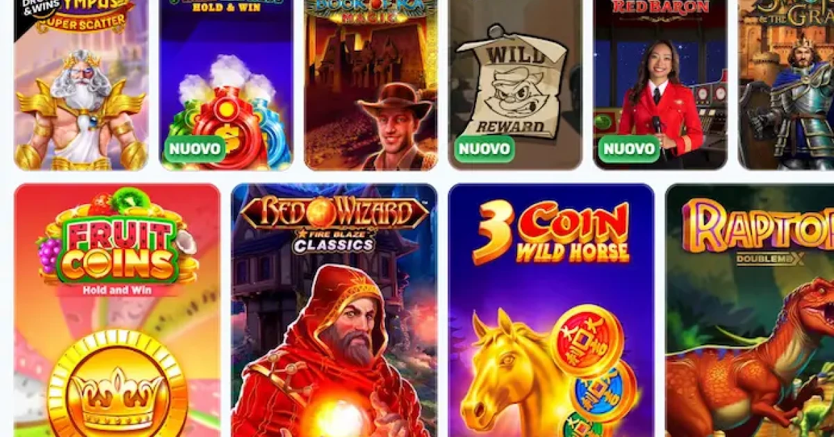 Giochi disponibili su Slotspalace casino online